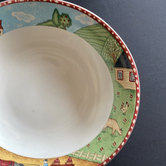 Sango Green Acres 4873-20 Oval Soup Bowl 7 7/8” Vintage Replacement China - Picture 5 of 6